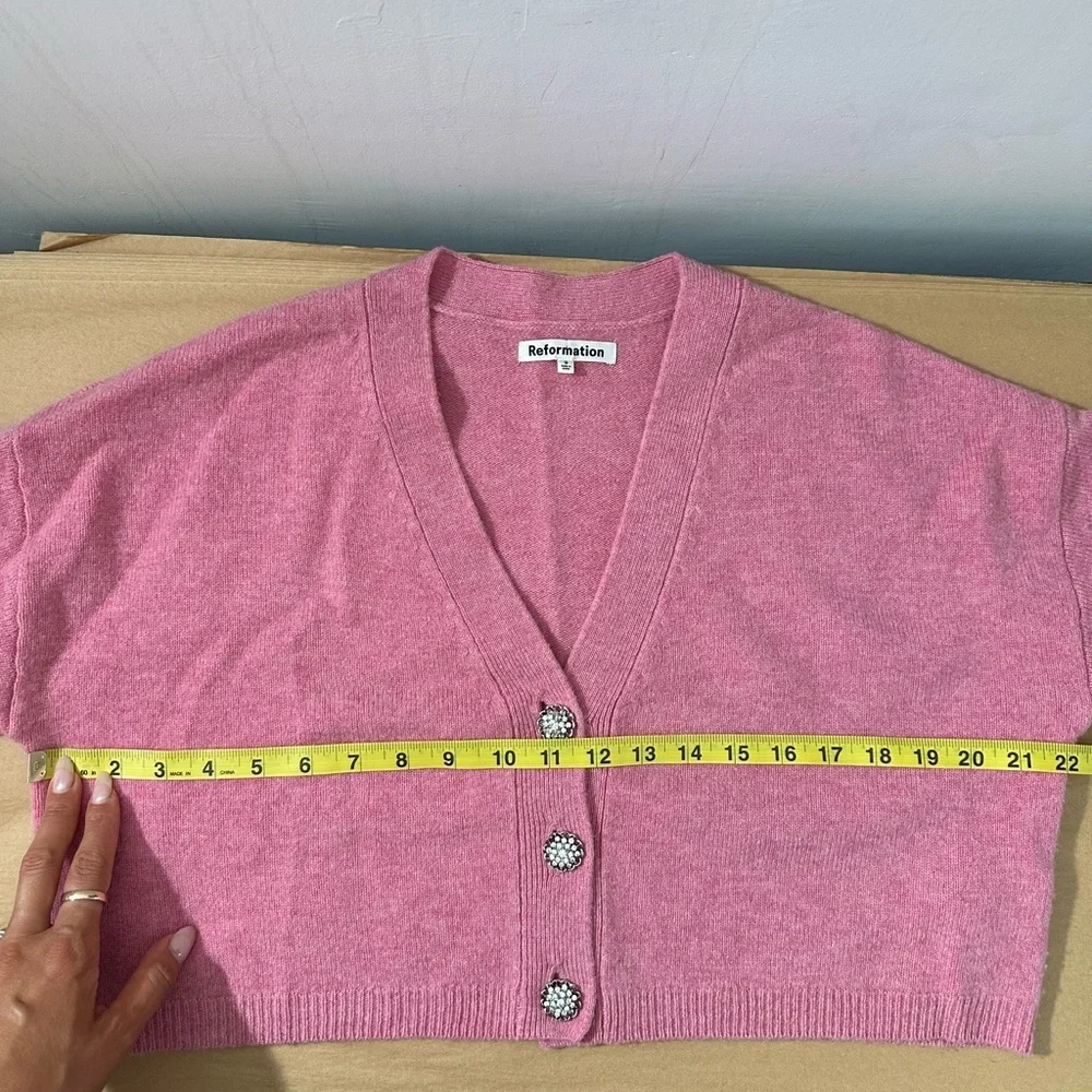 Reformation Val Regenerative Wool Cardigan - Picture 9 of 9